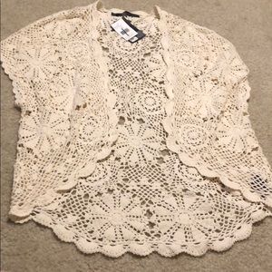 Saks Fifth Avenue White Shawl